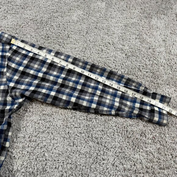 Pendleton SIr Pendleton Mens Wool Button Down Shirt Blue Black White XL** See me - Picture 5 of 7